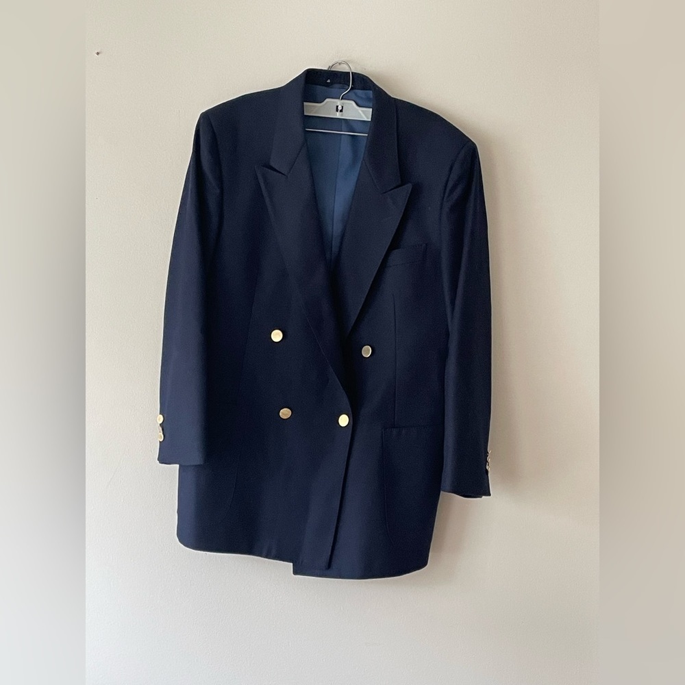 Carlo Pucci Couture Vintage Double Breasted Blazer Sport Coat Size 40R